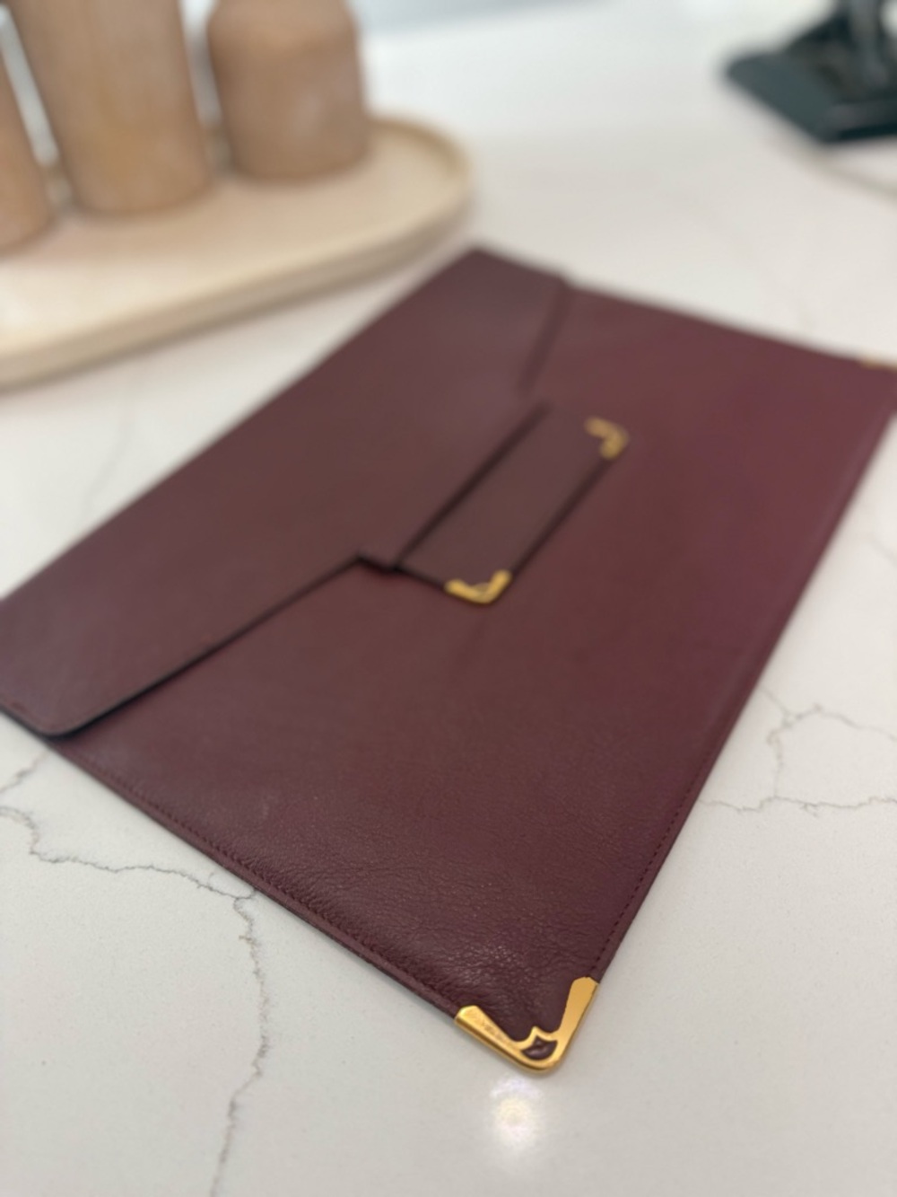 Cartier Must de Cartier document case or clutch bag VINTAGE: SPOTLESS CONDITION - Picture 3 of 11